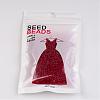8/0 Frosted Round Glass Seed Beads X-SEED-A008-3mm-M5-3