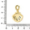 Brass Enamel European Dangle Charms KK-C119-05G-02-3