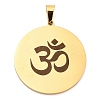 304 Stainless Steel Pendants STAS-R134-01G-01-1