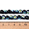 Electroplate Opaque Glass Beads Strands EGLA-N024-01A-A02-4