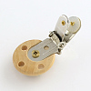 Wooden Pacifier Holder Clip with Iron Clasp WOOD-R241-39-2