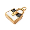 304 Stainless Steel Enamel Pendants LS-STAS-B112-01G-08-2