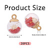 20Pcs Transparent Glass Globe Pendants GLAA-TA0003-57B-3