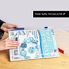 3Pcs 3 Colors Portable Transparent Plastic A4 File Box CON-SZ0001-15-3
