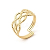 304 Stainless Steel Adjustable Open Cuff Rings for Women RJEW-U062-01E-G-4