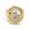Nuggets Natural Pearl Finger Rings RJEW-P128-07G-3