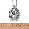 Tibetan Style Zinc Alloy Viking Pendant Necklaces NJEW-Z062-01AS-02-5