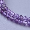Natural Amethyst Beaded Necklaces NJEW-K114-B-A21-2