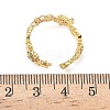304 Stainless Steel Cubic Zirconia Cuff Open Rings for Women LS-RJEW-Z122-02G-02-5