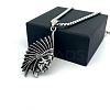 Vintage Native American 304 Stainless Steel Pendant Men’s Necklaces AR3449-4