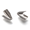 Tarnish Resistant 304 Stainless Steel Folding Crimp Ends X-STAS-G122-09P-A01-2