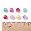 Transparent Crackle Acrylic Beads X-CACR-N002-8MM-M-2