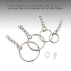 300Pcs 6 Style Keychain Clasps Set IFIN-YW0001-22-5
