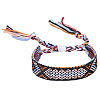 Polyester-cotton Braided Rhombus Pattern Cord Bracelet FIND-PW0013-001A-24-1