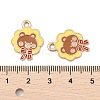 Animal Forest Theme Zinc Alloy Enamel Pendants FIND-Z065-01E-3
