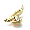 Brass Micro Pave Cubic Zirconia Pendants KK-B132-12G-H-2