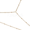 304 Stainless Steel Satellite Chain Toe Ring Anklets for Women AJEW-AN00662-01-4