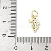 Brass Micro Pave Cubic Zirconia Charms ZIRC-I356-15G-05-3