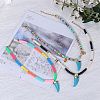 Handmade Polymer Clay Heishi Beads Pendant Necklaces NJEW-JN02817-3