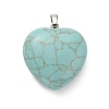 Synthetic Turquoise Pendants G-B042-02P-09-2