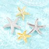Brass Micro Pave Cubic Zirconia Dangle Stud Earrings EJEW-G471-29D-GP-2