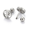 Tarnish Resistant 201 Stainless Steel Barbell Cartilage Earrings LS-EJEW-R147-33-3