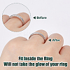 32Pcs 8 Styles Plastic Ring Adjusting Spiral Coil FIND-DC0007-63-5