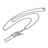 201 Stainless Steel Skeleton Pendant Necklaces LS-NJEW-K283-08P-2