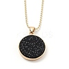 Alloy Rhinestone Pendant Necklaces NJEW-H306-A08-G-2