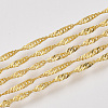 Soldered Brass Covered Iron Singapore Chains CH-S125-06A-G-1