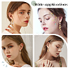 80Pcs 4 Style 201 Stainless Steel Stud Earring Findings EJEW-BBC0001-07-5