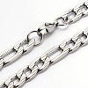 Tarnish Resistant 304 Stainless Steel Figaro Chains Necklaces LS-NJEW-I060-09A-1