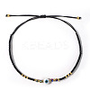 Glass Seed Beads & Resin Braided Bead Bracelets LS-TK7632-8-1