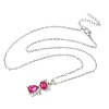 Cat Shape Alloy Rhinestone Pendant Necklaces FS-WG5CA0C-01-1