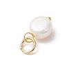 Natural Cultured Freshwater Pearl Potato Charms PALLOY-JF03920-02-5
