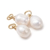 Natural Cultured Freshwater Pearl Pendants PALLOY-JF05225-01-2