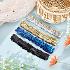 12Pcs 4 Colors Yarn & Rubber Elastic Headbands OHAR-GF0001-17-5