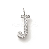 304 Stainless Steel Micro Pave Cubic Zirconia Pendants STAS-H228-06P-J-1