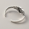 Alloy Interchangeable Snap Open Cuff Bangle Settings BJEW-WH0014-010-2