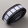 Polyester Grosgrain Ribbons OCOR-WH0120-75-1