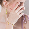 16PCS 8Colors Brass Micro Pave Cubic Zirconia Charms KK-DC0003-76-6
