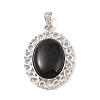 Natural Obsidian Pendants G-A226-03P-02-1