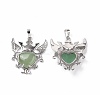 Natural Green Aventurine Pendants G-P496-04P-17-2