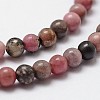 Natural Rhodonite Beads Strands G-D840-59-4mm-5