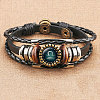 12 Constellations PU Leather Multi-strand Bracelets WGFD09F-07-1