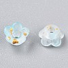 Frosted Transparent Acrylic Beads OACR-N137-72I-3