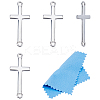 4Pcs 925 Sterling Silver Religion Connector Charms STER-DC0001-96-1