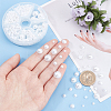 1Box Imitation Pearl ABS Acrylic Dome Cabochons SACR-PH0001-01-1