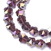 Electroplate Glass Beads Strands EGLA-J148-A-AB08-3