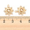 Brass Micro Pave Cubic Zirconia Charms X-KK-E090-32G-3